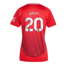 Manchester United Diogo Dalot #20 Hemmatröja Dam 2024-25 Korta ärmar